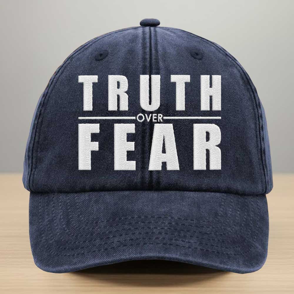 Zeek Arkham Truth Over Fear Embroidered Denim Cap