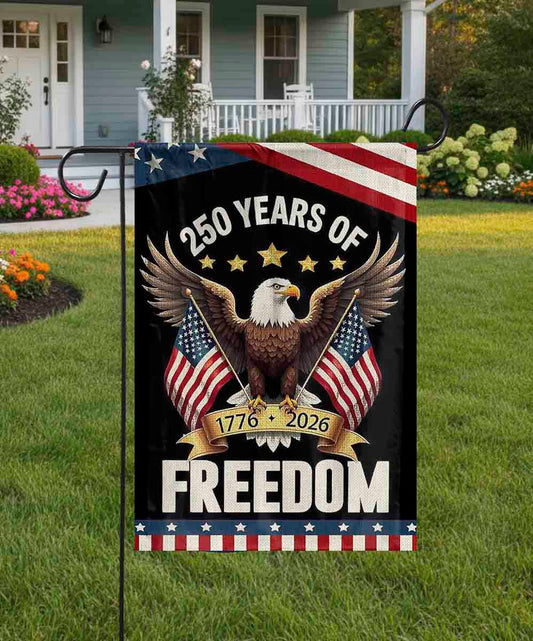 250 Anniversary USA With Eagle 1776-2026 Patriotic 4th Of July House Flag