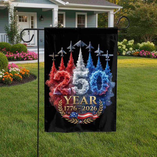250 Years American 250th USA Patriotic 4th Of July House Flag
