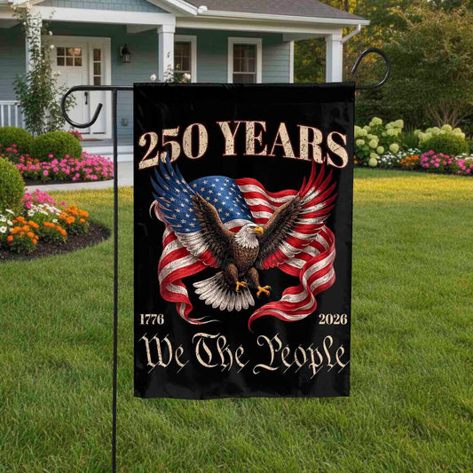 250th Aniversary America US Flag 250 Years 4th Of July House Flag
