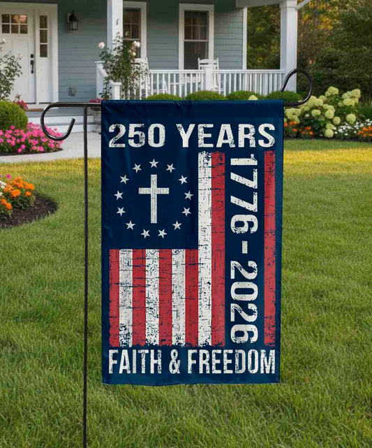 250th Anniversary USA 250 Year America Patriotic 4th Of July House Flag