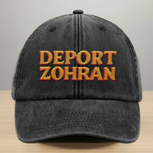 Deport Zohran Embroidery Washed Denim Cap