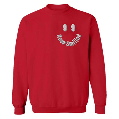 Devon Rodriguez Keep Smiling Embroidered Sweatshirt