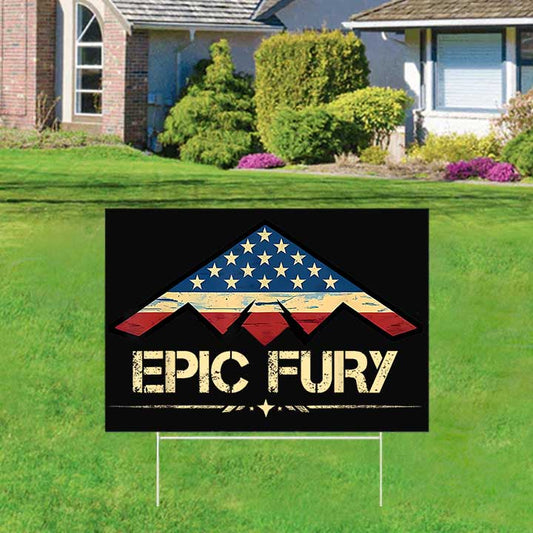 Operation Epic Fury Yard Sign