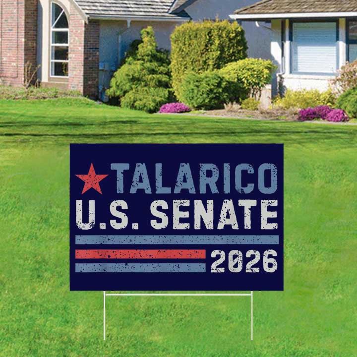 James Talarico For US Senate From Texas 2026 Yard Sign