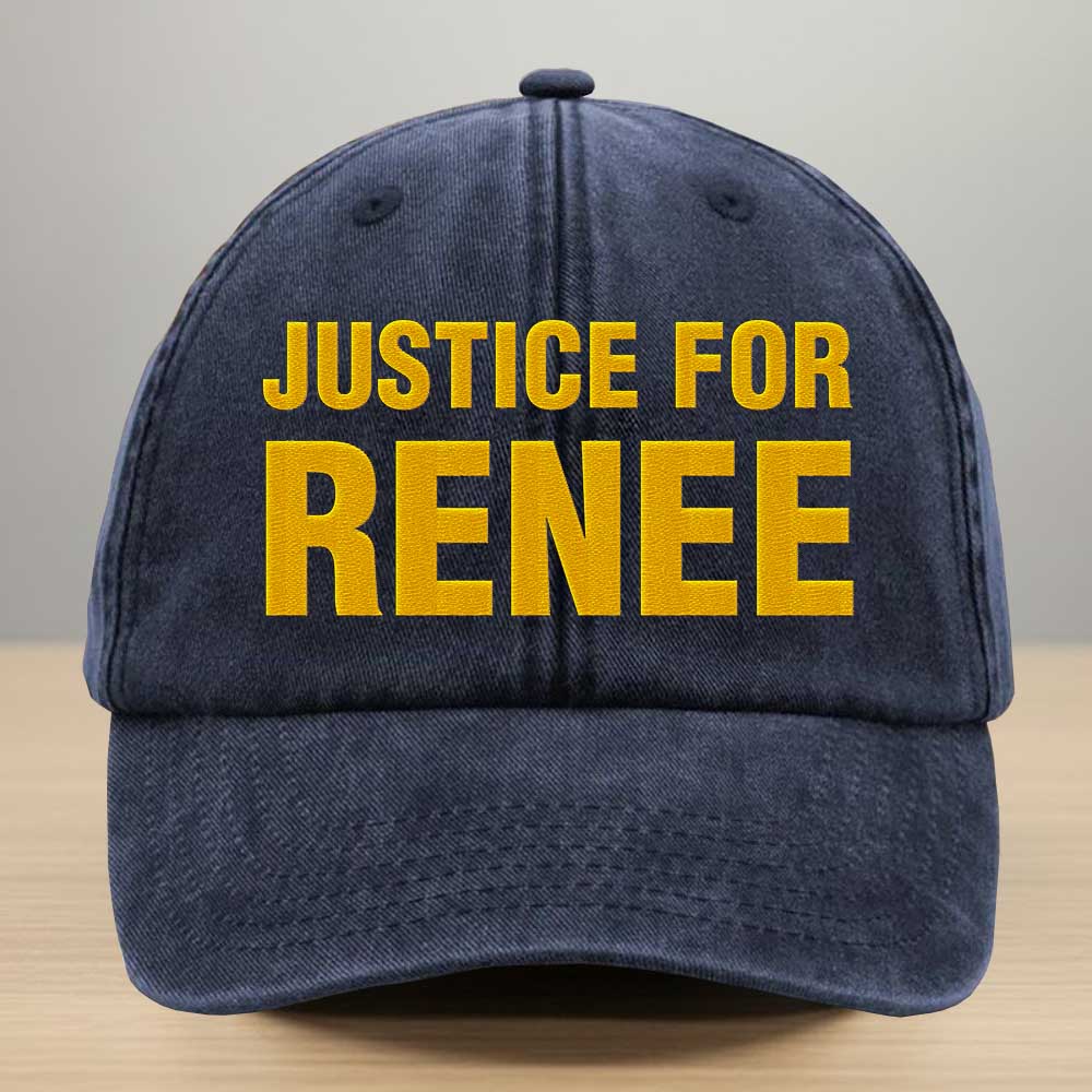 Justice For Renee Embroidered Denim Cap