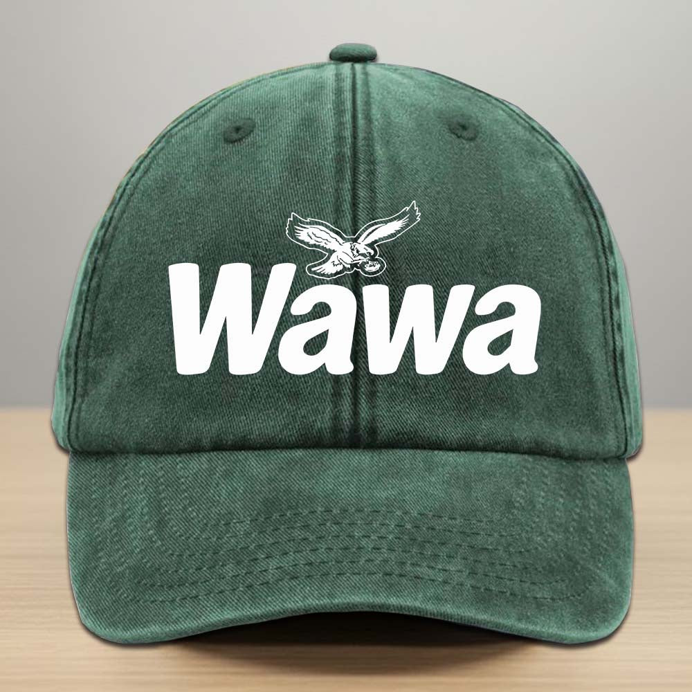 Wawa Eagles Washed Denim Cap