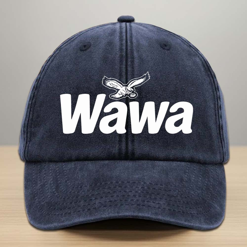Wawa Eagles Washed Denim Cap