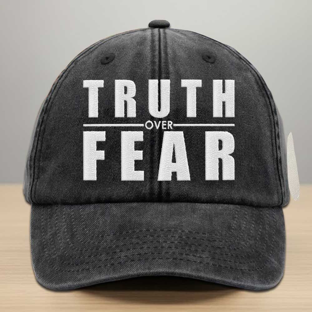 Zeek Arkham Truth Over Fear Embroidered Denim Cap